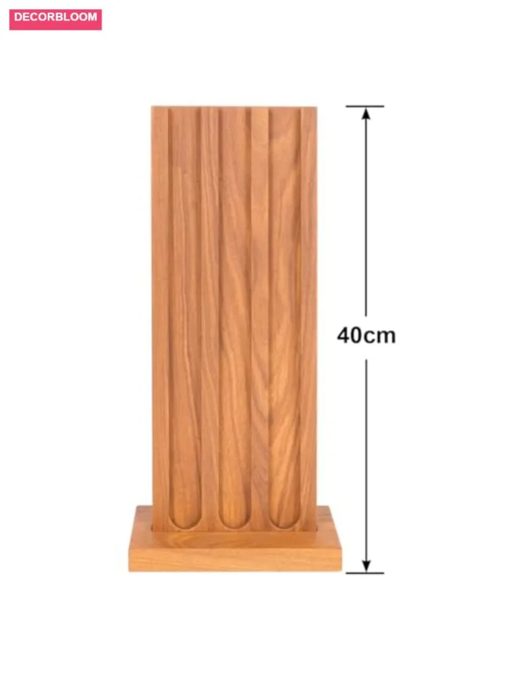 Teak Wood Coffee Pod Holder K Cup Organizer with Base, 33 Pod